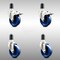 Service Caster 4 Inch 316SS Solid Poly Swivel 1-5/8 Inch Expanding Stem Caster Lock Brake, 2PK SCC-SS316TTLEX20S414-SPUS-2-S-2-158 - alternate 4